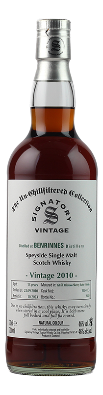 Benrinnes 'Signatory' 2010 / 13 years old 46%