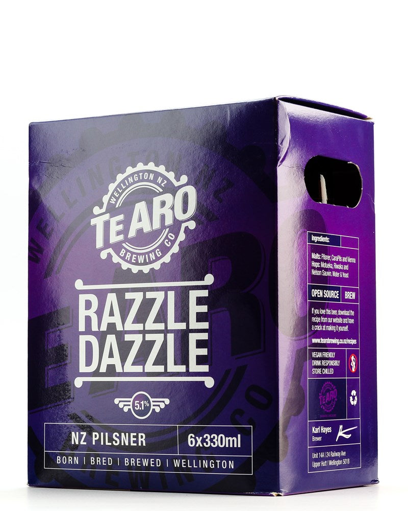 Te Aro Razzle Dazzle Pilsner 6pk Cans