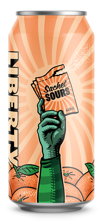 Liberty Sachet Orange Sour 440 ml