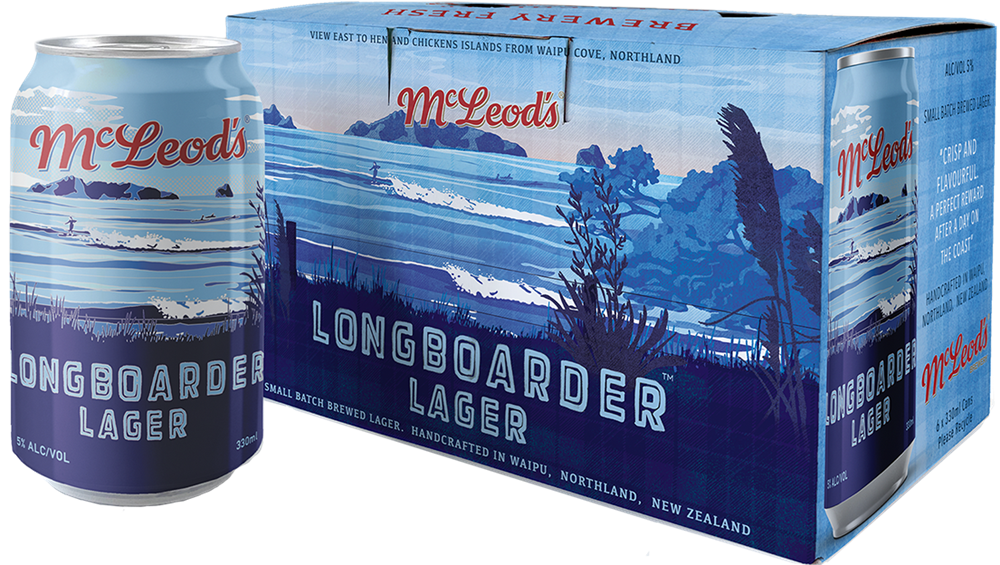 Mcleod's Longboarder Lager 6pk Cans