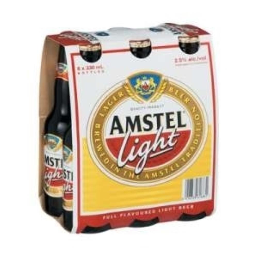 Amstel Light 2.5% bottle 330 ml bottle 6 pack - dated