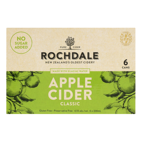 Rochdale Traditional Apple Cider 6pk Cans