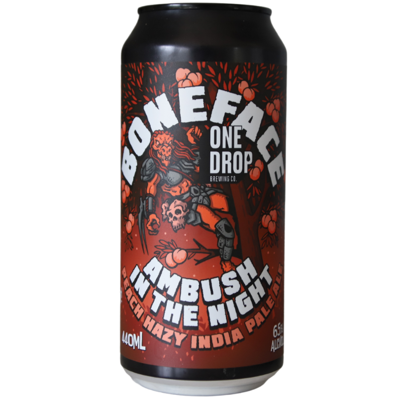 BONEFACE AMBUSH IN THE NIGHT PEACH HAZY IPA 440ML