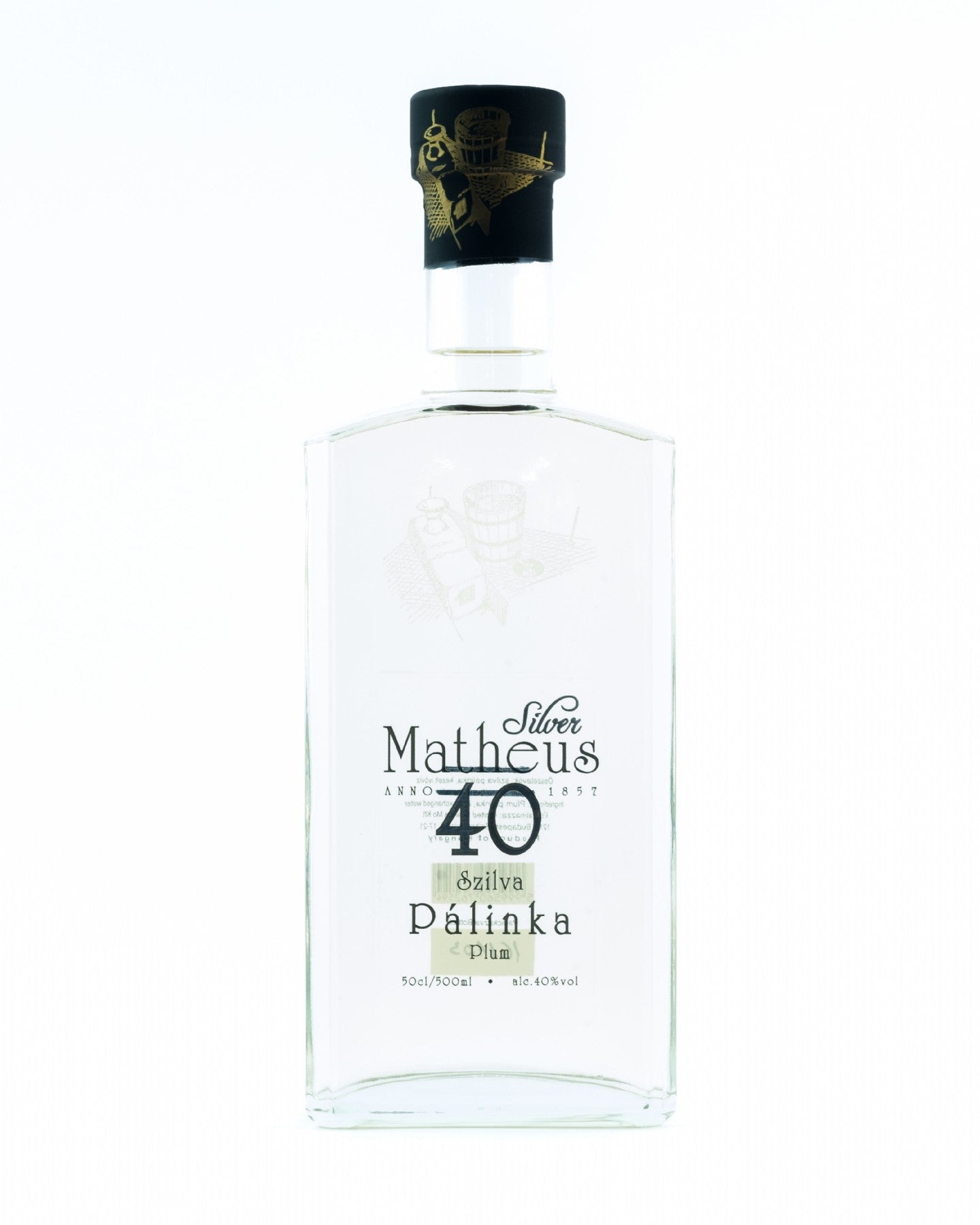 Matheus Palinka Plum/Slivovitz 44% 500ml Kosher