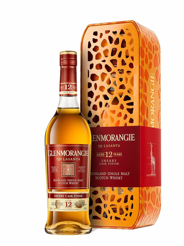 Glenmorangie 12YO Lasanta 43% 700ml Giraffe Tin