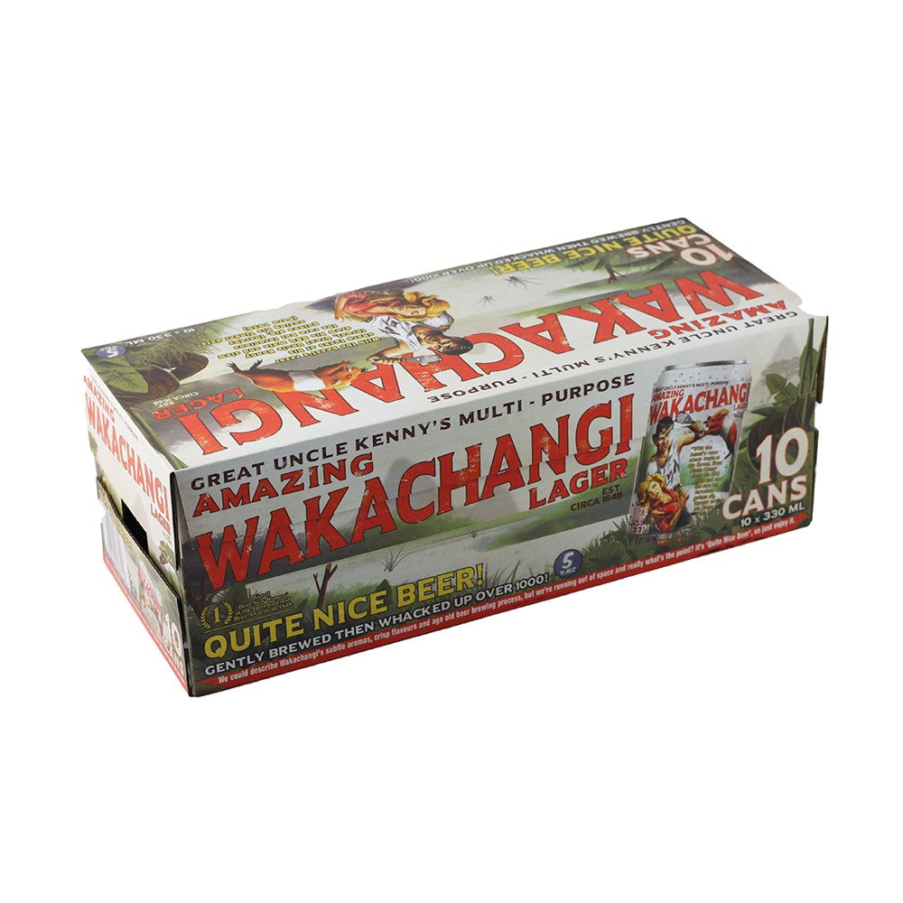 WAKACHANGI LAGER 10 PACK CANS