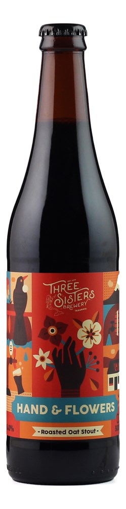 THREE SISTERS BREWING HANDS & FLOWERS ROASTED OAT STOUT  500ML