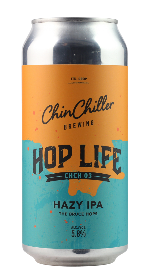 CHINCHILLER HOP LIFE NZ HAZY IPA CHCH03 'THE BRUCE' 440ML