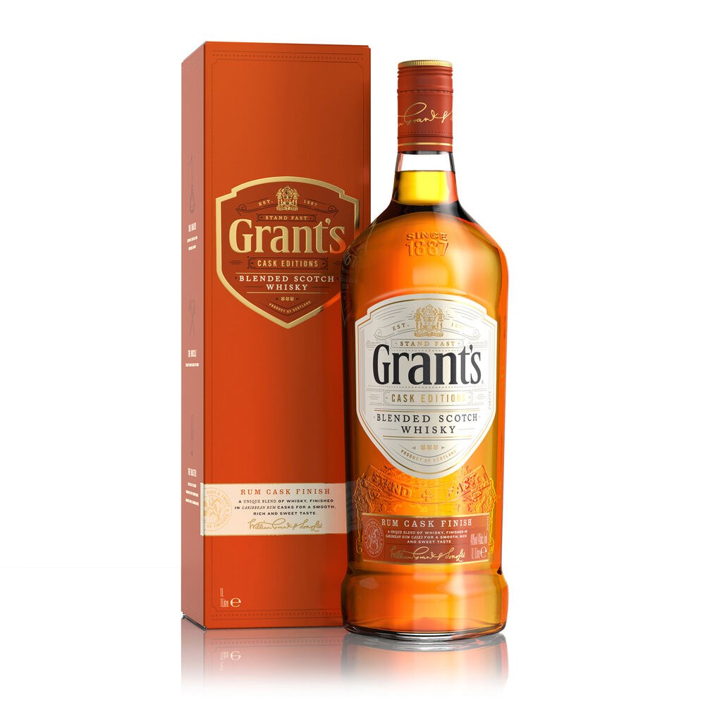 Grants Rum Cask Finish Blended Scotch Whisky 1000ml