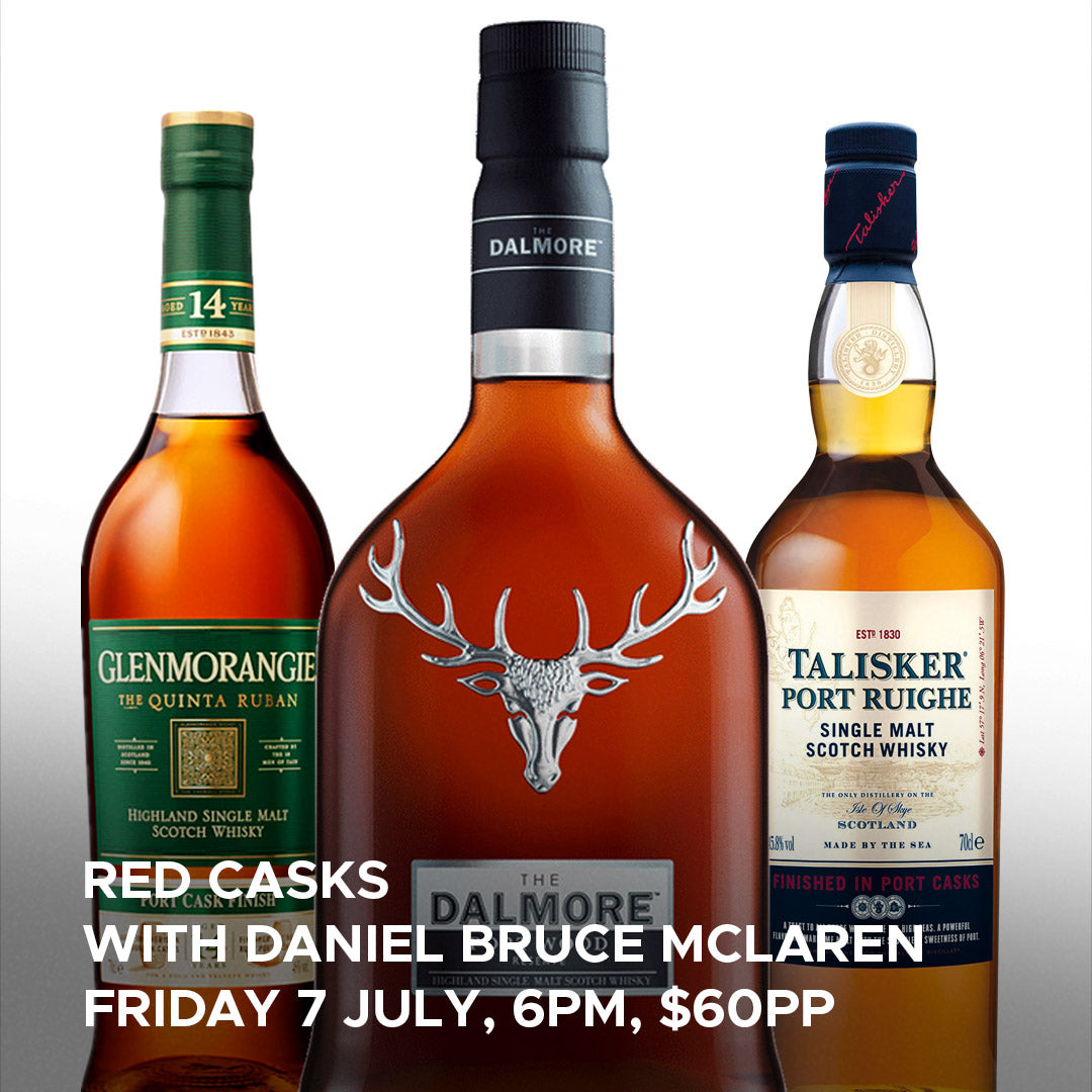 Red Casks with Daniel Bruce McLaren - Friday 7 July, 6pm, Regional Wines, $65pp